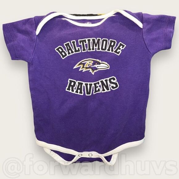 NFL Baltimore Ravens Short Sleeve Bodysuit Size 12 Months - Picture 5 of 6